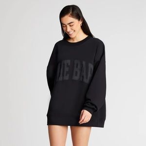 THE BAR VARSITY SWEATSHIRT BLACK